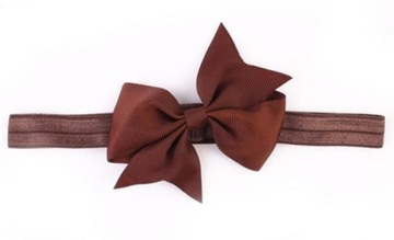 OPASKA KOKARDA na włosy dla dzieci BRĄZOWA