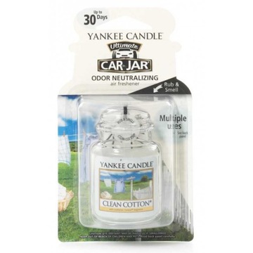 Yankee Candle Zapach do Samochodu CLEAN COTTON