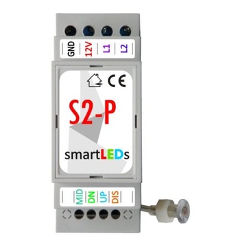 КОМПЛЕКТ Лестничный контроллер SmartLEDs S2-P + 3 датчика движения + световой датчик