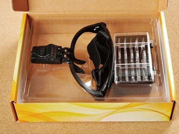 Налобная лупа, очки, 2 светодиодных фонарика.