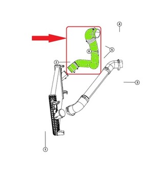 ШЛАНГ ИНТЕРКУЛЕРА CHRYSLER VOYAGER 04809886AA