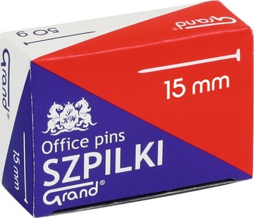 SZPILKI krótkie 15mm 50g SREBRNE