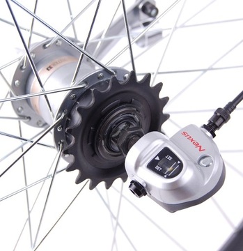 Koło 24 ALU SHIMANO NEXUS 3V BIEGI MANETKA czarne