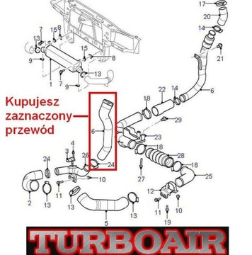 FORD MONDEO MK3 2.0 2.2 TDCi ШЛАНГ ТРУБКИ ТУРБОИНТЕРКУЛЕР ШЛАНГ 1222831