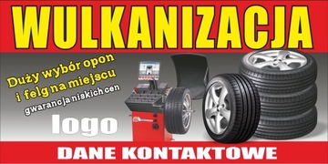 GOTOWE BANERY BANER WULKANIZACJA WYMIANA OPON TANI