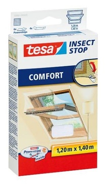 Tesa 55881 MOSKITIERA okno dachowe BIAŁA 1.2x1.4m