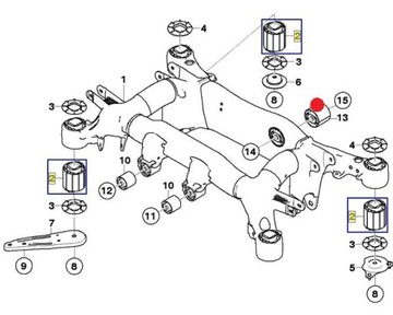 СЪЕМНИК ВТУЛКИ ЗАДНЕЙ БАЛКИ BMW 5 E60 E61 6 E63 E64