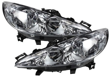 REFLEKTOR LAMPA PEUGEOT 207 2006- H1 H7 L+P 2 SZT.