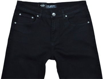 Spodnie męskie jeans Big More 610 czarne L34 pas 88 cm 35/34