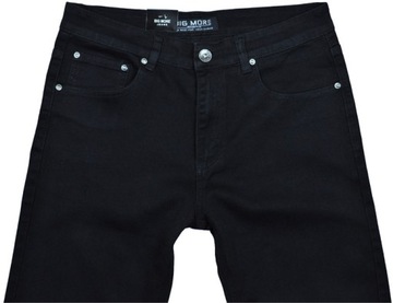 Spodnie męskie jeans Big More 610 czarne L34 pas 98 cm 38/34