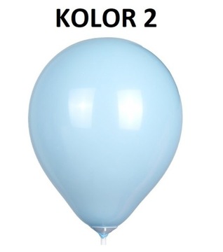 BALONY PASTELOWE 30CM 100 SZT ŚLUB WESELE 3xKOLOR