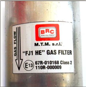 BRC Genius MB 1200 oringi filtry gazu LPG 2 szt