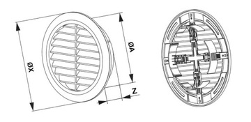 НАКРЫТКА ВЕНТИЛЯЦИОННОЙ РЕШЕТКИ AWENTA T36 SATIN 100-150