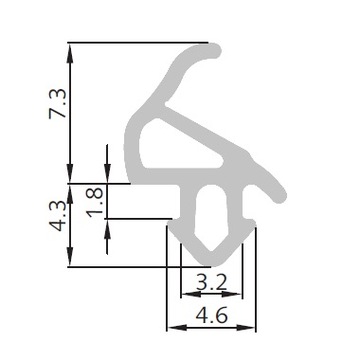 ALUPLAST S-1559 A Уплотнители окон