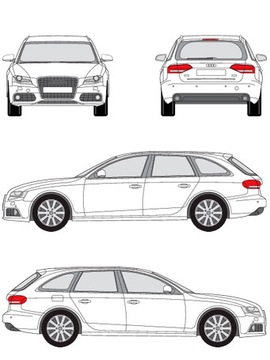 БАГАЖНИК НА КРЫШУ CRUZ Airo Dark AUDI A4 B8 2008-2015 B9 2015- универсал