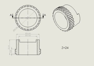 ślimak honda VT1100 shadow 87-07