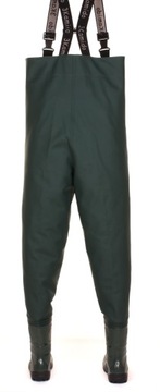 Вейдерсы Молодежные вейдерсы 3Kamido, брюки с резиновыми сапогами, зеленые, размер 37