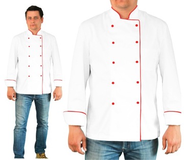 KITEL/BLUZA kucharska ELANOBAWEŁNA FARTUCHY r. 2XL