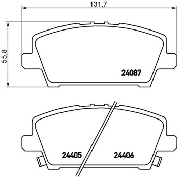 МИКОДА 0827 ДИСКИ HONDA CIVIC VIII UFO 282 КОЛОДКИ.