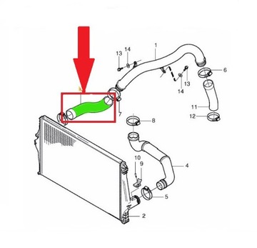 TRUBKA TURBO INTERCOOLER VOLVO XC90 2.5 T 31261369