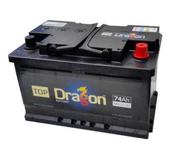 AKUMULATOR SAMOCHODOWY TOP DRAGON 74AH, 680A