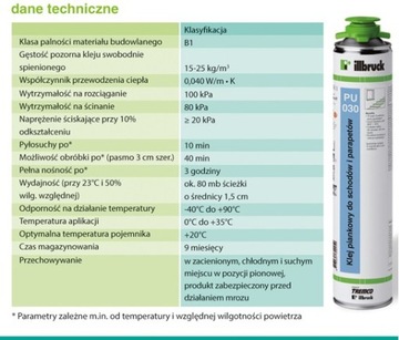 illbruck ПЕННЫЙ КЛЕЙ Pu030 PU020 ДЛЯ ЛЕСТНИЦ И ОКОН 750МЛ