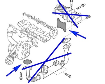 Заглушка EGR 4 мм Fiat Alfa 1.9 16V 2.4 20V JTDM