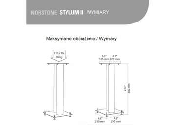 Norstone Stylum 2 ПАРЫ подставок для колонн