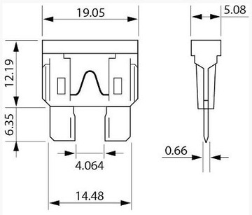 10 автомобильных предохранителей ATO 30 А, миди Littelfuse 0287030.L