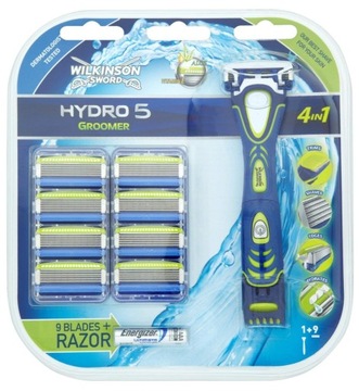 Wilkinson Sword Hydro 5 Groomer Power 3 шт. Великобритания/D