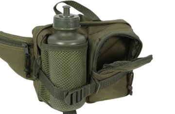 БУТЫЛКА С САШЕ И КОРПУСОМ MIL-TEC 0,6л ОЛИВКОВАЯ НА РЕМНЕ ​​ПВХ