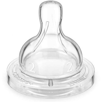 AVENT Airlfex CLASSIC+ smoczek do butelki 0m+ 2szt