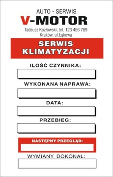 Подвески/Наклейки Сервис Масло/ГРМ/Кондиционер 100 шт.