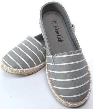 Кроссовки GREY ESPADRILLES SLIPON, размер 31