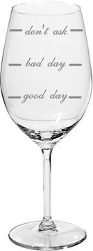 Good Day Kieliszek do wina grawerowany 300 ml