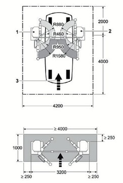 HOFMANN MTF 3000 2-КОЛОННЫЙ ПОДЪЕМНИК, грузоподъемность 3т.