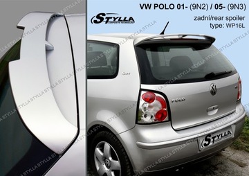 spoiler spojler do VW Polo 9N 9N3 hb MK4 2001--