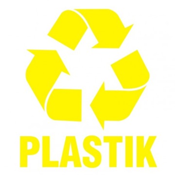Plastik 1 znak 15x15 naklejka