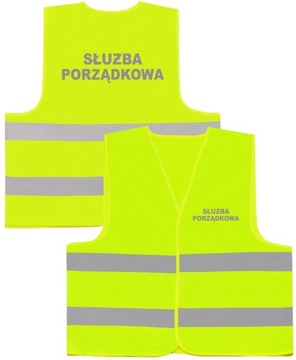 ODBLASKOWA KAMIZELKA 4XL SŁUŻBA PORZĄDKOWA BHP