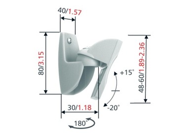 Настенные крепления для акустических колонок Vogels VLB 500