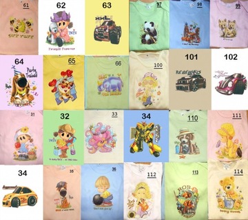 Body krótki RĘKAW Nadruk 100% bawełna POLSKIE 116