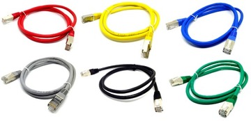 Patchcord ekranowany RJ45 FTP CAT.5e 2m kolor FV