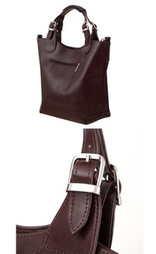 TOREBKA SKÓRZANA ZARKA A4 włoska SKÓRA NATURALNA shopper bag KOLORY