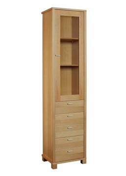 Witryna Palermo z półkami SP-W90 Buk naturalny