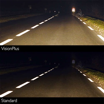 Лампы Philips 2xH7 VisionPlus на 60 % больше света