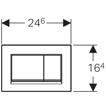 GEBERIT DUOFIX up320 SIGMA BUTTON 30 ХРОМ