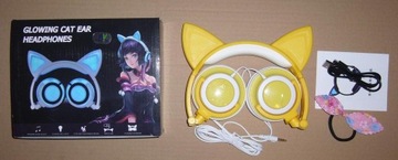 НАУШНИКИ CAT EAR СВЕТОДИОДНАЯ ПОДСВЕТКА НОВАЯ МОДЕЛЬ!