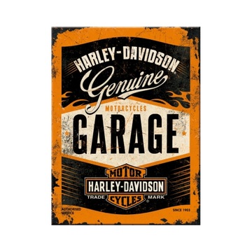 Magnes HARLEY-DAVIDSON GARAGE na lodówkę metalowy