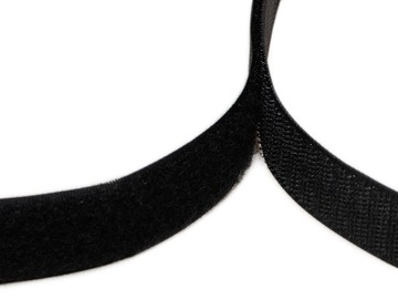 TAŚMA RZEP CZARNA SZER 2,5cm BARDZO MOCNA 1 METR