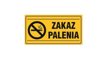 TABLICA TABLICZKA INFORMACYJNA PCV ZAKAZ PALENIA